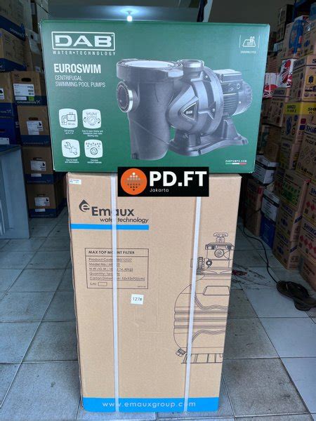 Jual Paket Pompa Kolam Renang Dab Euroswim 75M Sand Filter Emaux MFV