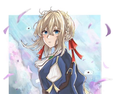 Violet Evergarden Hd Blonde Violet Evergarden Anime Blue Eyes