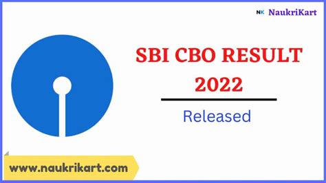 SBI CBO Result 2022 Declared Direct Link Here