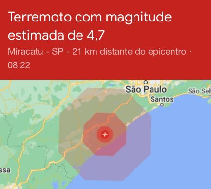 São Paulo registra terremoto magnitude de 4 7 nesta sexta