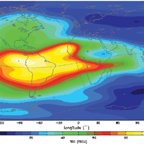 Mapa Global Da Ionosfera Produzido Pelo International Gnss Service Download Scientific Diagram