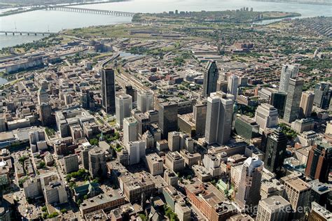 Overflightstock Downtown Montreal Quebec Canada Aerial Stock Photo