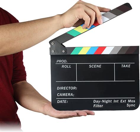 Amazon Chesey Film Clapper Board Dry Erase Acrylic Slateboard