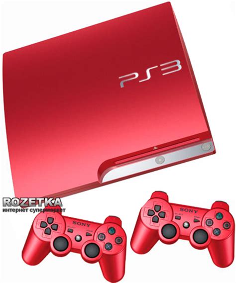 Sony PlayStation 3 Slim CECH 3008B 320GB Bundle Scarlet Red 689 16