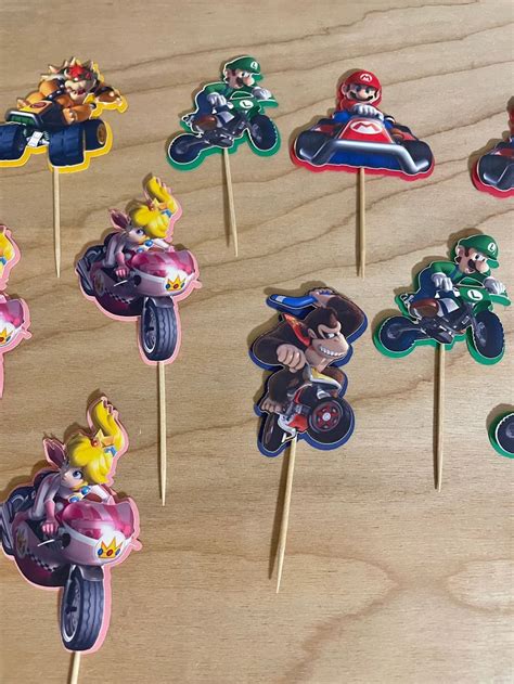 Super Mario Bros Super Mario Cupcake Toppers Nintendo Party Super