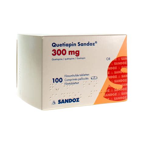 QUETIAPIN SANDOZ FILMOMH TABL 100 X 300 MG Apotheek Kestens