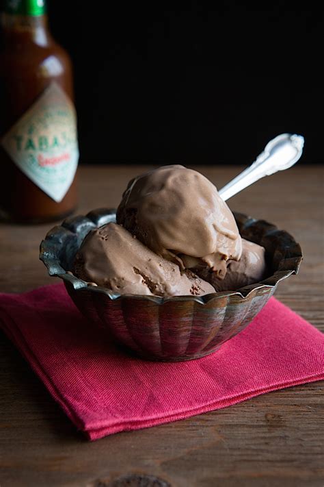 Tabasco Smoked Chipotle Dark Chocolate Ice Cream - Chez Us