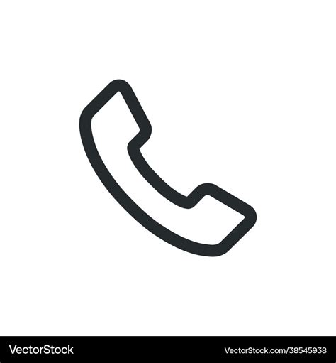 Phone Symbol Call Icon Communication Connection Vector Image