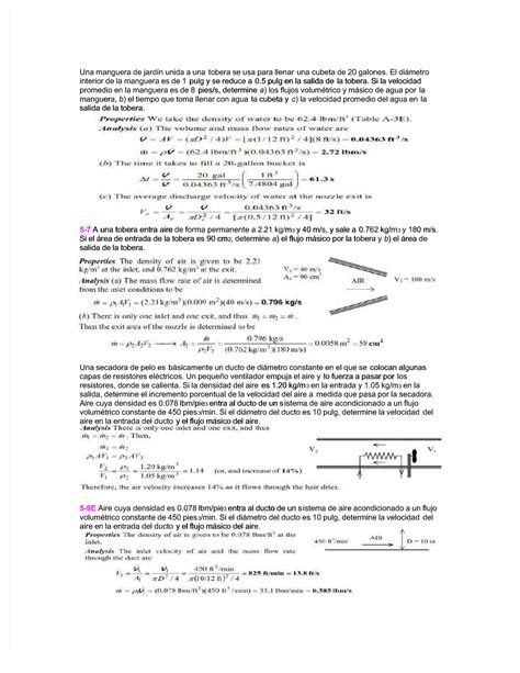 Ejercicios De Toberas Y Difusores Una Manguera De Jard N Unida A Una