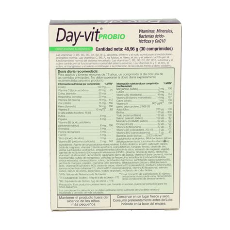 Day Vit Probio 30 Comprimidos De Health Aid Naturitas