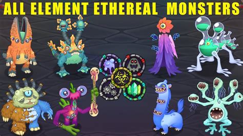 All Element Ethereal Monsters My Singing Monsters New Monsters