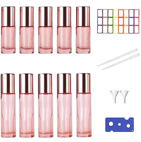 10 Stück Roll On Glasflaschen für ätherisches öl 5ml 10ml Set Klein