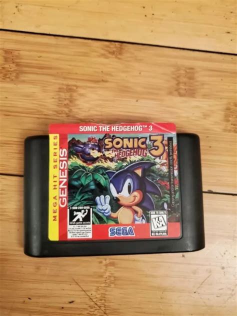 Cartouche Sonic The Hedgehog Sega Genesis Jeu Mega Hit Series