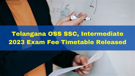 Telangana Oss Ssc Intermediate 2023 Exam Fee Timetable Released At