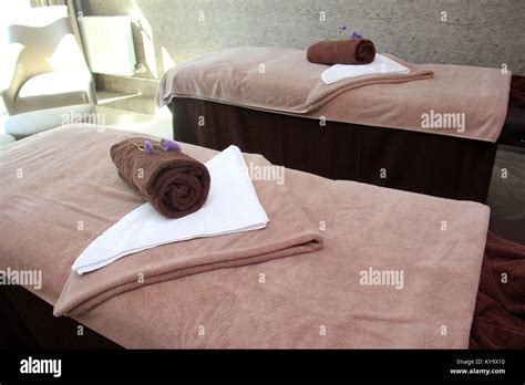 Spa Type Massage Treatment Room Stock Photo Alamy