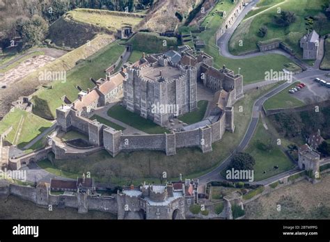 Aerial View of Dover Castle in England Stock Photo - Alamy