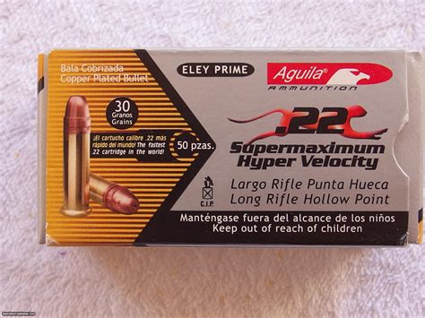 Aguila 22 Supermaxium Hyper Velocity Ammo 65 Rds