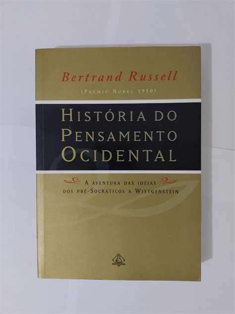 História Do Pensamento Ocidental Bertrand Russell Seboterapia Livros