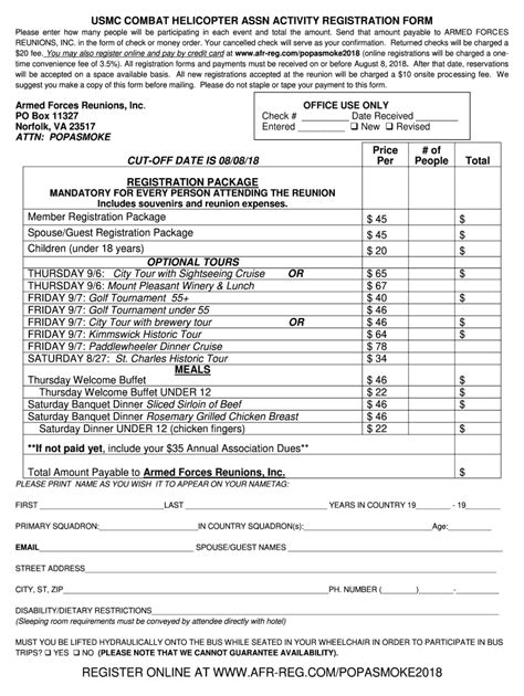 Usmc Registration Form - Fill Online, Printable, Fillable, Blank | pdfFiller