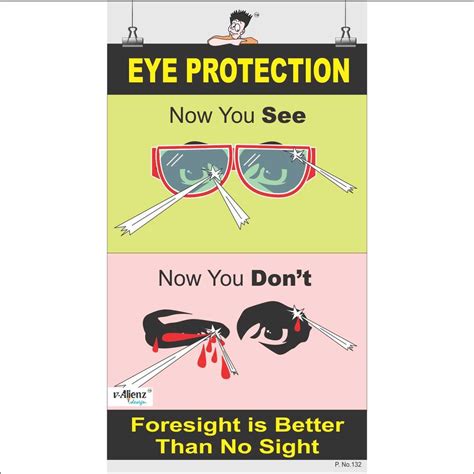 Art Board Paper Rectangle Eye Safety Posters At Rs 250piece In