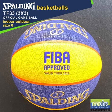 Spalding Fiba Approved Tf33 3x3 Official Game Ball Original Indoor Out