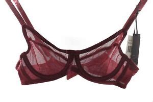Love Claudette Fishnet Underwire Bra Rouge Noir Women S Sexy Lingerie Intimate EBay