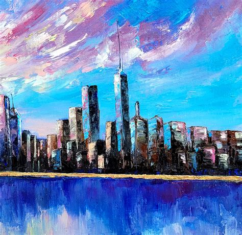 New York City Painting Cityscape Art Original Oil Painting by ...