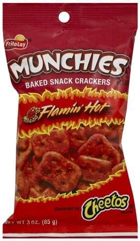 Munchies Flamin Hot Flavor Baked Snack Crackers 3 Oz Nutrition Information Innit