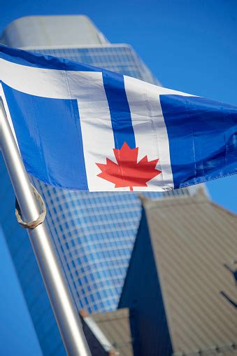 The Toronto Flag Stock Photo - Download Image Now - Architecture ...