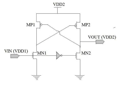 Cross Coupled Level Shifter CCLS Or Differential Cascade Voltage