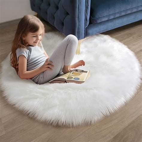 Amazon Ashler Faux Fur Rug Fluffy Shaggy Area Rug Ultra Soft 3 X