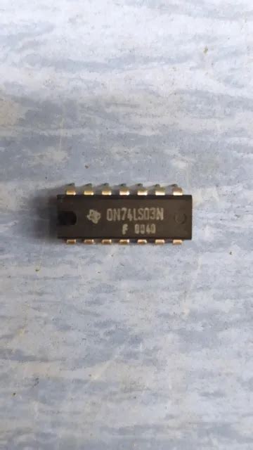 Circuito Integrato Sn Ls N Ls N Quad Input Nand Gates Dip Ic