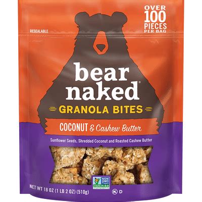 Bear Naked Granola Bites Coconut Cashew Butter Oz Instacart