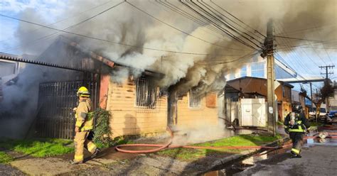 Concepción Registran incendio estructural en domicilio del sector