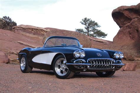 1958 CHEVROLET CORVETTE CUSTOM CONVERTIBLE Front 3 4 180965