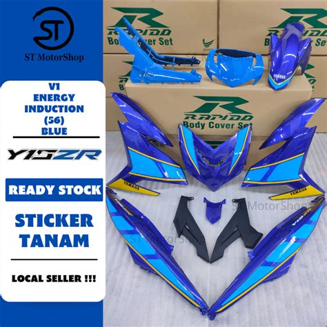 YAMAHA Y15 Y15ZR V1 V2 ENERGY INDUCTION 56 BLUE COVER SET STICKER