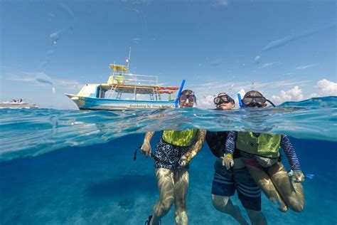 Snorkeling By Vip Glass Bottom Boat Cubana At Cozumel