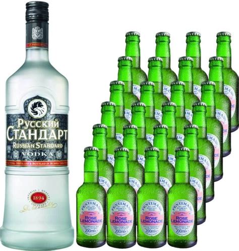 Russian Standard Vodka 1 75 Liter Mit 24 Fentimans Rose Lemonade