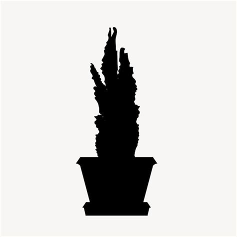 Premium Vector Collectio Silhouettes Of Houseplants Potted Plants