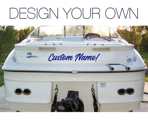 One Color Boat Name Decal – Crisp Decals