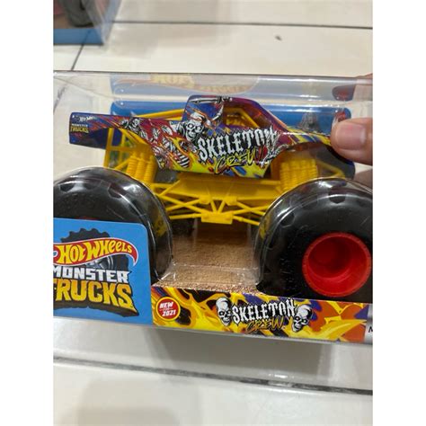 Hot Wheels Monster Truck Skeleton Crew Last Unit Shopee Malaysia