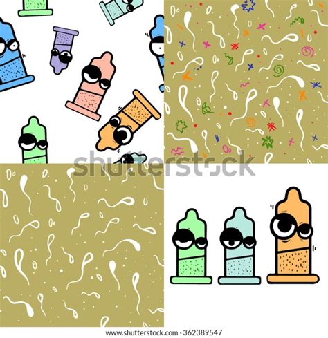 Sex Pattern Condom Vector Illustration Stock Vector Royalty Free Shutterstock