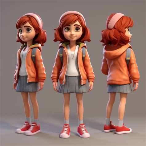 Premium Ai Image Playful Cartoon Character Karen In Zbrush 3d Model Commission For Vancouver