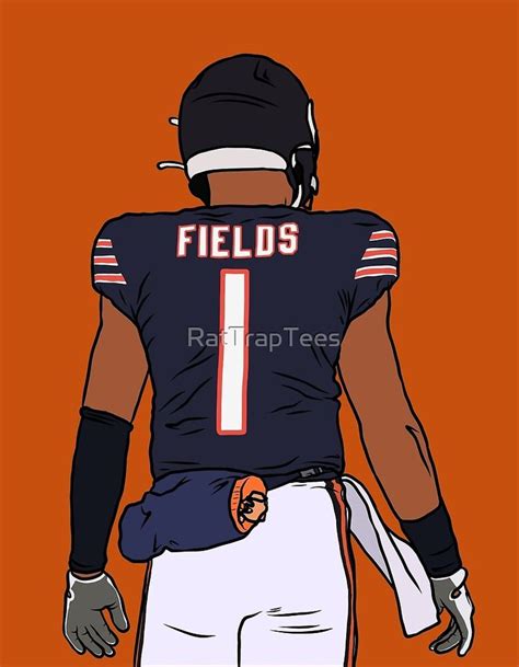 Justin Fields Back-To by RatTrapTees | Redbubble | Nfl football ...