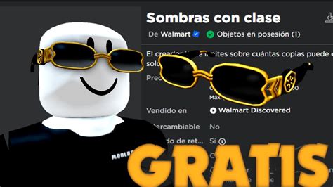 Consigue Ya Lentes Con Clase Gratis En Roblox Youtube