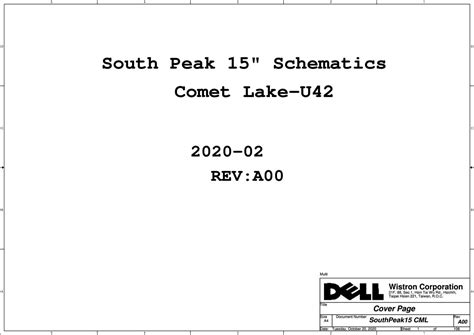 Wistron South Peak Cml U Reva Schematic For In Wistron