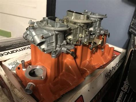 Sold New Small Block Mopar Six Pack Setup La Pack