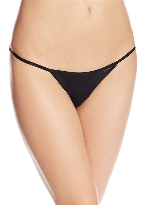 Calvin Klein Calvin Klein Women S Sleek String Bikini Panty Intimates