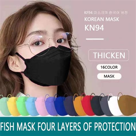 KF94 Mask 4 Layer Non Woven Protective Filter 3D Korean Mask Shopee