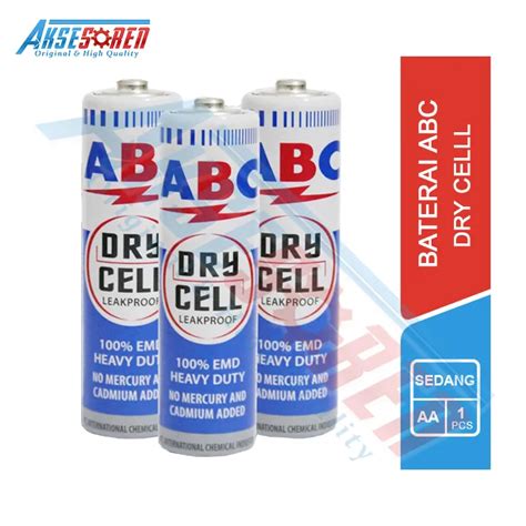 BATERAI ABC BIRU SEDANG DRY CELL AA 1 PCS BATRE ABC A2 BATERE